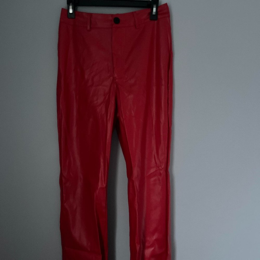 Red Leather Pants